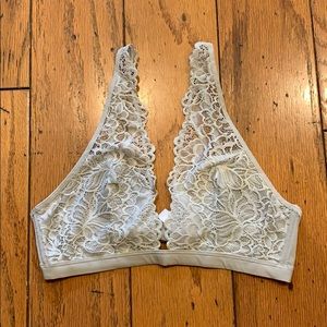 Grey lace bralette